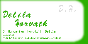 delila horvath business card
